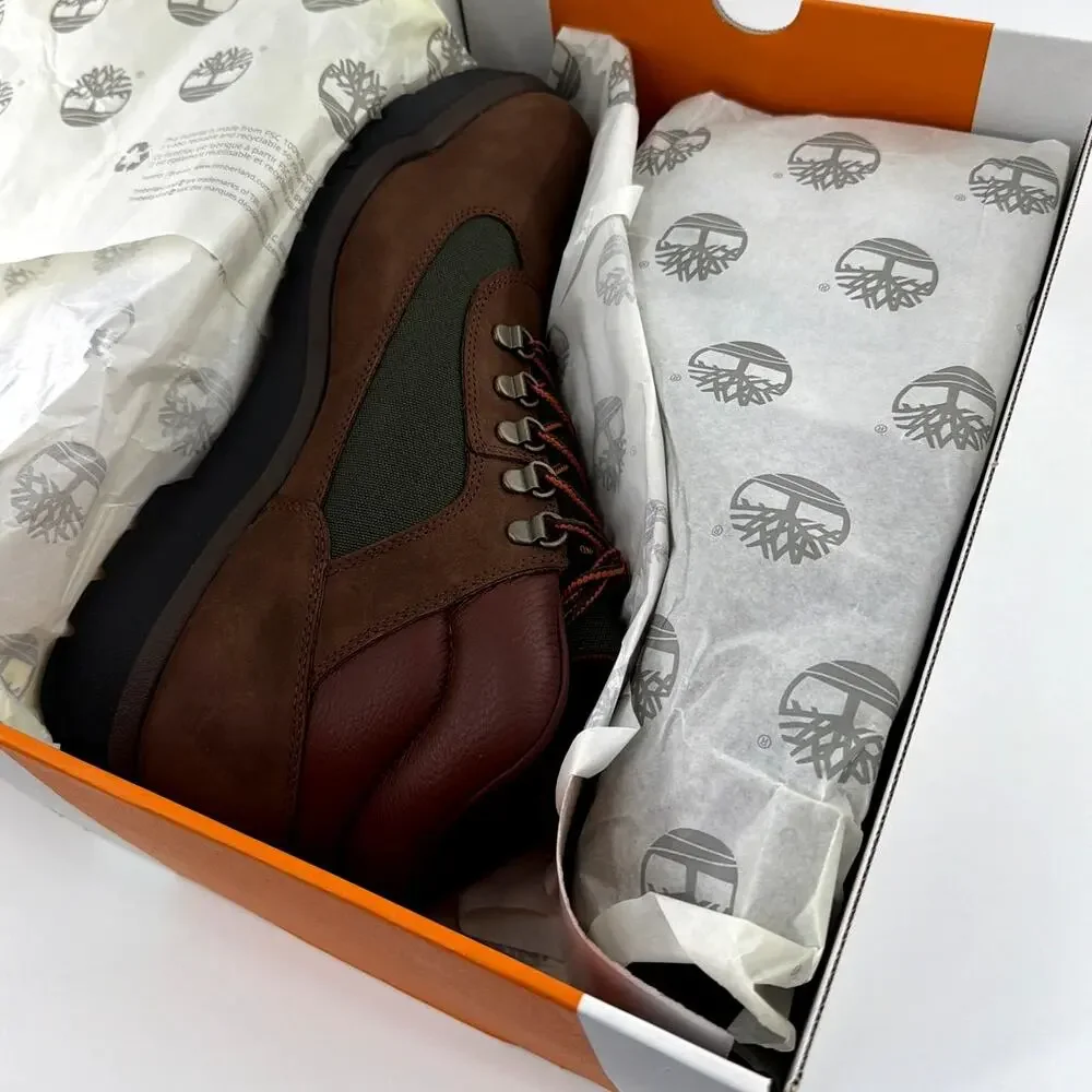 Timberland Men’s Chocolate Waterproof Field Boots Size 12